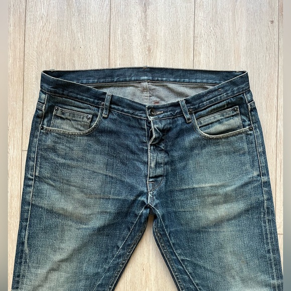 Rick Owens DRKSHDW Distressed Detroit Cut Jeans - Picture 4 of 12
